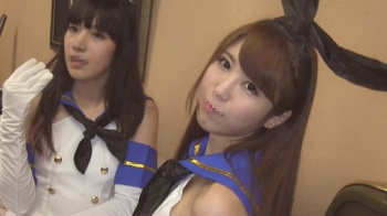 【盗撮】【尻撮り弁護人】超高画質FHD動画 美少女グラビアアイドル二人組が島風コスで男たちの前で生ケツ 股間晒しまくっちゃいましたNO-1NO-2セットの画像