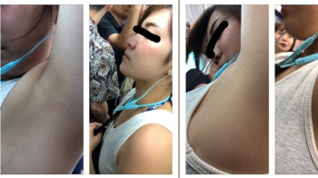 [mr.sugar動画] S級美人女子大生の超接近エロすぎる脇全開27＜盗撮＞の画像