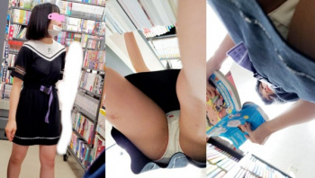 [ふわり動画] ふわりとした美少女01　下着の柄にちゅうしたくなりました。＜パンチラ盗撮＞の画像