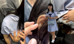 [ラストアサシン動画]【忍射Ep84】生娘に触りとぶっかけ。休日の車内にて＜痴漢盗撮＞の画像