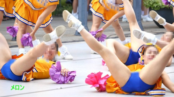 [メロン動画] 祭りだチア vol.2 【4K】 3年に一度のお楽しみ？Kチアリーディング衝撃の開脚！！＜盗撮＞の画像