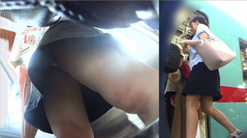 [ぱんちゅ動画] 初夏の女子大生通学編 6＜パンチラ盗撮＞の画像