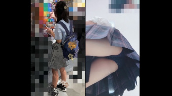 [ベタベタ星人動画] 『116 』¢三名のドット柄P星服女子¢＜JKパンチラ盗撮＞の画像