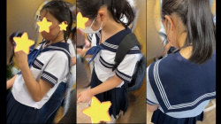 [彩動画]【制服JKは癒しです！20 セーラー服はどこから見ても癒し！】見つめていたい！＜JK盗撮＞の画像