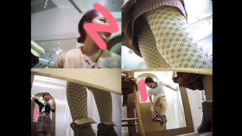 [Mr.研修生動画] 58 試着室お着替え 店員さん２回目＜パンチラ盗撮＞の画像