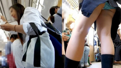 [hpnova動画] リアルガチ 制服パンチラ vol.2 ギャルの水色サテンP＜JKパンチラ盗撮＞の画像