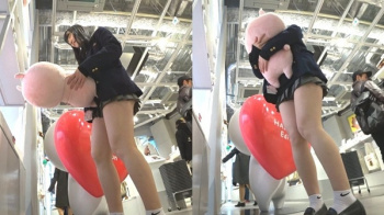 [ぱんの耳動画] [HD60fps]JKお裾分けvol.48[お散歩]＜JKパンチラ盗撮＞の画像