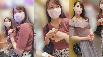 横浜の人気パチンコ店で声かけたパチ負け美人2人組の損失補填ハメ撮りセックスの画像