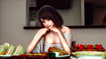 隣んちの女子『調子に乗って作り過ぎちゃって、まだまだあるからいっぱい食べてって』 “5pics”の画像