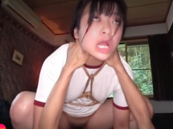 ［ホラー？/白目剥きペットJK］うっぐぅ首～苦しい！軟禁した部活ブルマを鬼畜共がザーメン便器にするエロ動画WWWWWWWWWWWWWの画像