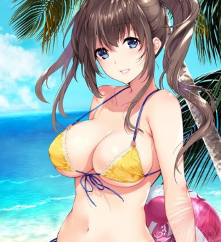 【二次】おすすめにかわいい夏の水着、美少女のイラスト：その１６の画像
