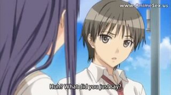 【エロアニメ】エルフの仮装した先輩JKとエッチしてるにもかかわらず転校生JKが痴女なもんだからそれにも付き合っちゃうヤリチン男子の画像