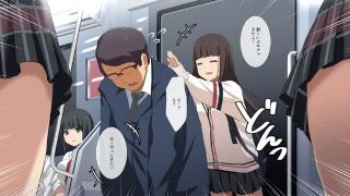 【エロコミック】電車でJKに逆痴漢されたサラリーマン…翌日からそのJKがどんどん人数を増やしていっていつしかハーレム状態にの画像