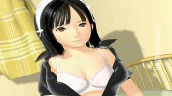 【3Dエロアニメ】美少女メイドをゆっくりじっくりと愛撫しちゃうのだ…彼女が無表情なのが物足りないんだけどねの画像