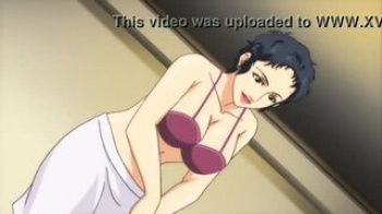 【エロアニメ】どっかの女政治家をモデルにしたような熟女がちょい悪男を成敗するんじゃなくてエッチして解決！？の画像