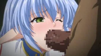 【エロアニメ】牝奴隷となったエルフが凌辱されて淫語を発しながら苦しみと快感のはざまで気が狂いそうになってるの画像