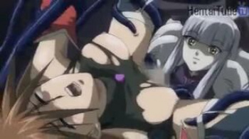 【エロアニメ】女戦士がまんまとワナに引っかかっちゃって触手に犯されてしまった…めっちゃアヘ顔しててイッちゃったようだねの画像