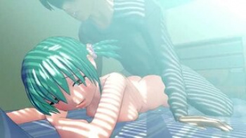 【3Dエロアニメ】朝にセクロスしてる女の子と目隠ししながらエッチしてる女の子どっちがエロいか比べてみようの画像