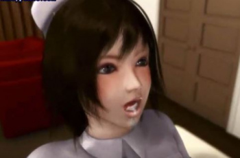 ［3Dエロアニメ］まるでラブドールみたいな顔した看護婦ちゃんが入院患者に性処理サービス…の画像