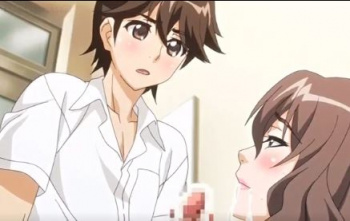 ［エロアニメ］保健の先生がエロすぎるからフェラチオですぐいっちゃった男子はセクロスを恵んでもらってラッキーだなぁの画像