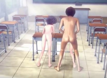 ［3Dエロアニメ］ちゃんとペニス見るの初めて♪やっばい味がする…ここオシッコ出るとこ？ピクピクっとしたと言いながらフェラチオするJKの画像