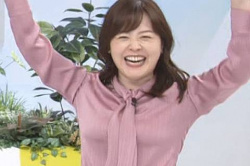 水卜麻美アナ、激しく揺れる巨乳&お尻がエロくてたまらんwwwwww【GIF動画】の画像
