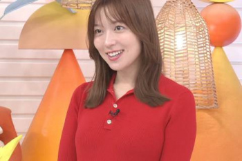 阿部華也子アナ、ピチピチのニットで巨乳おっぱいクッキリｗｗｗｗｗｗ【GIF動画】の画像
