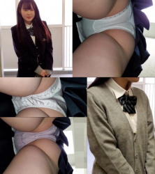 【upskirt287逆さ撮りJK】18日間エレーベーター内で逆さ撮りされる美少女JKのパンツ事情②の画像