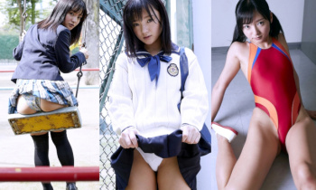 【西永彩奈1】セーラー服や水着などで79cmAカップをエロいポーズで披露する童顔美少女のグラビア画像の画像