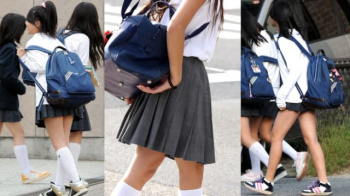 【eros1077街撮りJC】幼さの残る発育途中な青い果実を愛でるJCと思われる様々な場所で撮られた盗撮画像14の画像