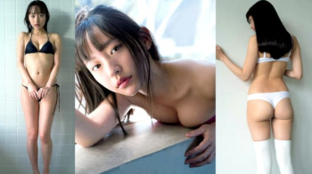 【高崎かなみ3】透明感のある白い肌とスレンダーな体型を水着で披露する1st写真集が発売間近なDカップ美女の画像