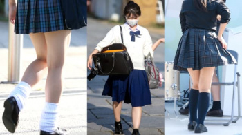 【eros1250街撮りJK】制服姿とピチピチの白い肌がエロスを醸し出す何処かで見たことがあるかもしれないJK盗撮画像50の画像
