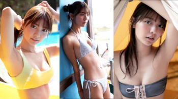【川津明日香4】ワキ見せが妙にエロスを醸し出す元Seventeenモデルの透明感あふれる水着グラビア画像4の画像