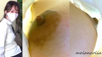 【eros1408検診盗撮】大きめ乳輪と乳首周りの毛を聴診器の中に仕込んだ小型カメラで撮られちゃうツンと上を向いたおっぱいが美味しそうな美少女JKの画像