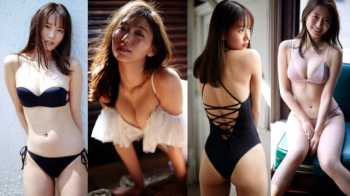【志田音々6】大学を卒業した23歳の透明感あるEカップビキニ姿をエロい目で鑑賞する画像6の画像