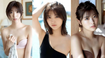 【工藤美桜4】きらめく笑顔とスレンダーながら魅力的な大きなお尻を妖艶な水着姿で披露する元ジュニアアイドルのグラビア画像④の画像