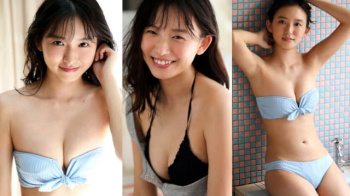 【志田音々9】大学を卒業した23歳の透明感あるEカップビキニ姿をエロい目で鑑賞する画像9の画像