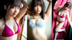 【まるぴ2】今最も勢いのある22歳のあざカワ系女子のかわいい顔面とB85cmの白くエロい体を水着で堪能するグラビア画像②の画像