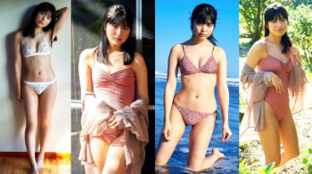 【吉田莉桜10】清楚感あるエロスと可愛さに見惚れるあどけなさの残る美少女のエロい水着グラビア画像⑤の画像