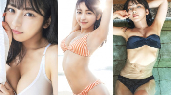 【十味10】顔だけでも十分イケる149cmの美ボディ・美バストがエロ可愛い水着グラビア画像⑤の画像