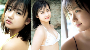 【横山玲奈2】透明感溢れるルックスで美クビレ・美バストを披露する10代の瑞々しい写真集画像の画像