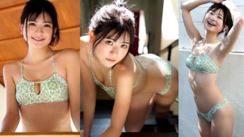 【山田南実24】あどけなさの中に妖艶さが垣間見える23歳のみずみずしい白い肌を堪能するグラビア画像⑭の画像