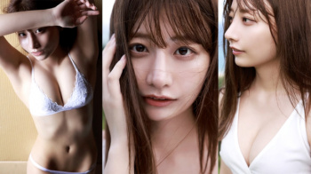 【鈴木優香7】B85cmFカップの美味しそうなおっぱいと白いマシュマロボディを宇垣似の男好きする顔とともに堪能するグラビア画像⑦の画像