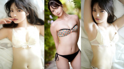 【新谷姫加12】27歳になった元ジュニアアイドルの可愛らしい顔立ちと美しい体のラインを水着やランジェリーで堪能するグラビア画像⑩の画像