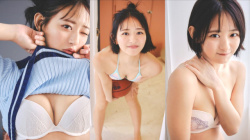 【高倉菫5】吸い込まれそうなその瞳と美味しそうな美乳を披露する想像以上にいいカラダな24歳の水着グラビア画像⑤の画像