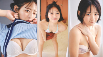【高倉菫5】吸い込まれそうなその瞳と美味しそうな美乳を披露する想像以上にいいカラダな24歳の水着グラビア画像⑤の画像