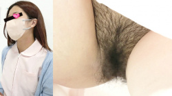 【eros2772ノーパン歯科助手】ぱっくりと開く剛毛おマ●コと美乳おっぱいを撮られちゃうノーブラノーパンで働く美人歯科助手の画像