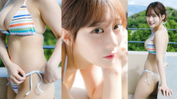 【田中美久15】妖艶な盛り上がりに目を奪われるはち切れそうな豊満バストがエロすぎる水着グラビア画像⑬の画像