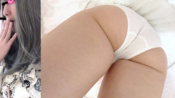 【upskirt3168逆さ撮り】ツルンツルンのプリケツに食い込む白Pがエロすぎるロリータコスの2人組の画像