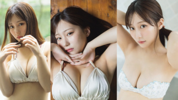 【田中美久18】妖艶な盛り上がりに目を奪われるはち切れそうな豊満バストがエロすぎる水着グラビア画像⑯の画像